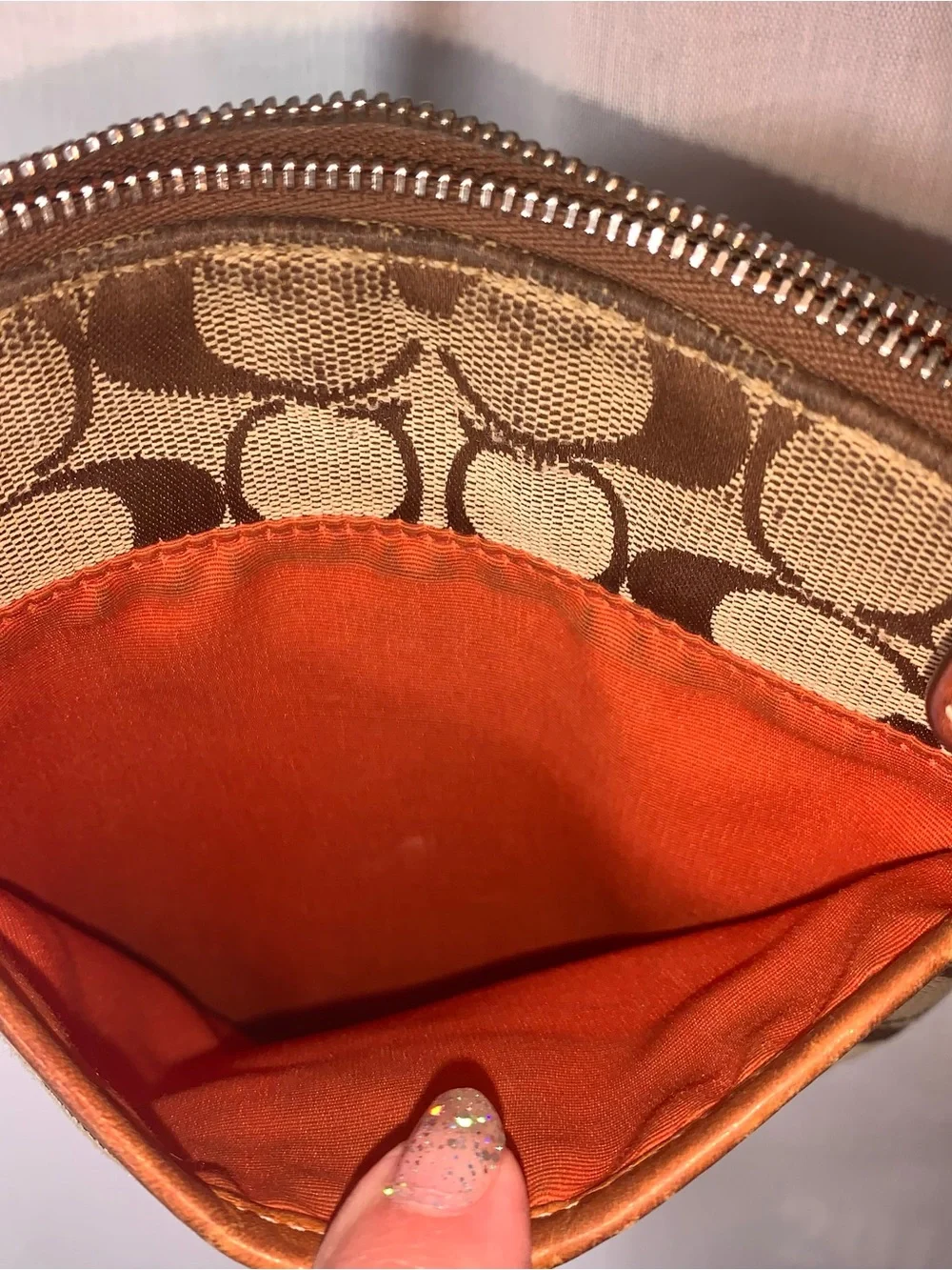 Coach Brown/Tan Signature Canvas Crossbody